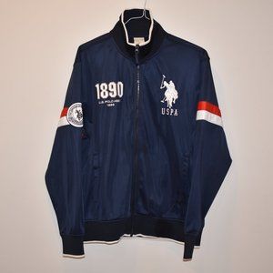 Rare! United States Polo Association Embroidered Full Zip Sweatshirt
